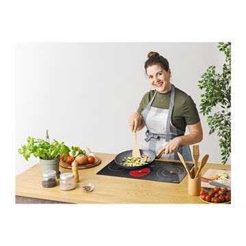 تصویر اجاق گاز شیشه ای برقی 3 شعله مدل T3-01 دی اس تی DST