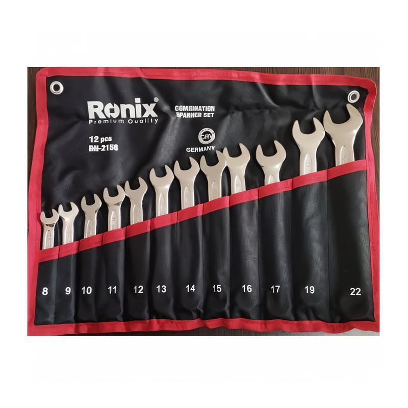 تصویر  ست آچار یکسر تخت 12 عددی مدل 2158 رونیکس RONIX