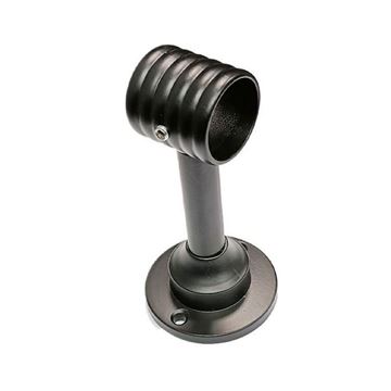 تصویر پایه سقفی گرد لوله استیل مشکی کد R522 بهسازان BEHSAZAN
