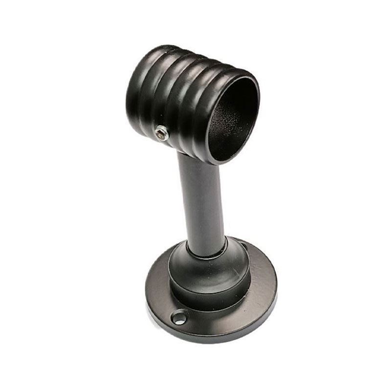 تصویر  پایه سقفی گرد لوله استیل مشکی کد R522 بهسازان BEHSAZAN