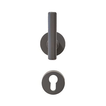 دستگیره روزت گرد سوییچی DARK GRAY ZEUS مدل Steeple