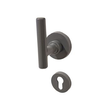 دستگیره روزت گرد سوییچی DARK GRAY ZEUS مدل Steeple