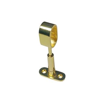 پایه سقفی بیضی لوله استیل 30*16 ته باز کد N502 نایس