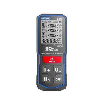 متر لیزری 60 متری شارژی نور قرمز نووا NOVA مدل 5360
