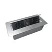 پریز برق مستطیلی تو کار 2 پریز 2 سوکت سیلور GATPRO