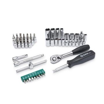 جعبه بکس 1/4 52 پارچه 6 پر کد ST09002SJ ساتا SATA