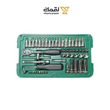 جعبه بکس 1/4 52 پارچه 6 پر کد ST09002SJ ساتا SATA