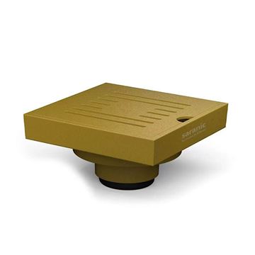 کفشور 10 * 10 طلایی مات درب استیل مدل اهورا کد GM402 سارانیک SARANIC-01