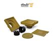 کفشور 10 * 10 طلایی مات درب استیل مدل اهورا کد GM402 سارانیک SARANIC-02