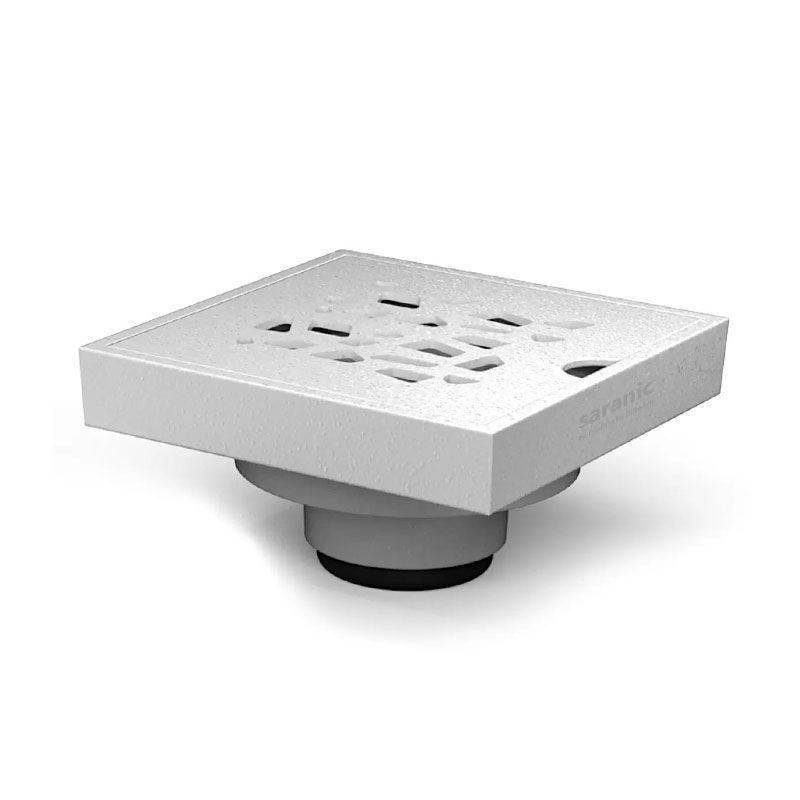 کفشور  آلومینیوم درب استیل مدل الینا 10  10 سفید کد W404P سارانیک SARANIC-01