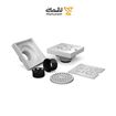 کفشور  آلومینیوم درب استیل مدل الینا 10  10 سفید کد W404P سارانیک SARANIC-02