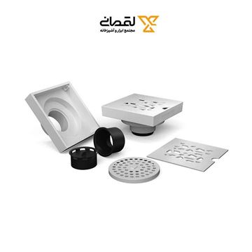 کفشور  آلومینیوم درب استیل مدل الینا 10  10 سفید کد W404P سارانیک SARANIC-02