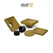 کفشور 10  10 دوحالته سرامیک خور آلومینیوم  طلایی مات مدل آرتاک کد GMT 301 سارانیک SARANIC-01