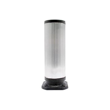 پایه کابینتی آلومینیومی شیاردار مشکی کد BL21 باربد