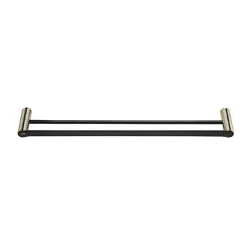 آویز حوله دو نفره مدل HW428-5 مشکی طلایی اچ تی ان پرایم HTN PRAIM