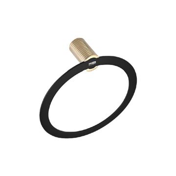 آویز حوله مدل HW398-5 مشکی طلایی اچ تی ان پرایم HTN PRIME