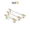 دستگیره کابینتی دو پیچ طلایی سفید کد 9187 ناندل NANDEL-02