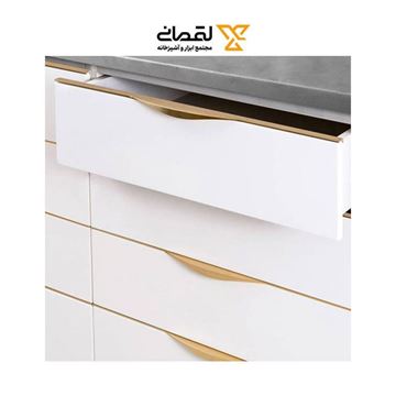 دستگیره کابینتی دو پیچ تاپ ساید مدل ویانا طلایی کد 7018 ملونی MELONI-02
