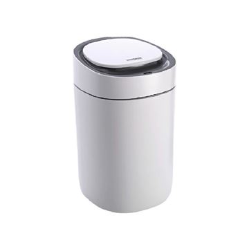 سطل زباله 15 لیتری باسنسور وکیوم دار مدل HTD297 سفید اچ تی ان پرایم HTN PRIME