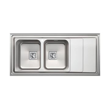 سینک ظرفشویی رو کار 120 س.م دو پله مدل SR1202 آلتون ALTON