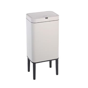 سطل زباله ۲۰ لیتری باسنسور پایه دار خاکستری مدل HTD121 اچ تی ان پرایم HTN PRIME