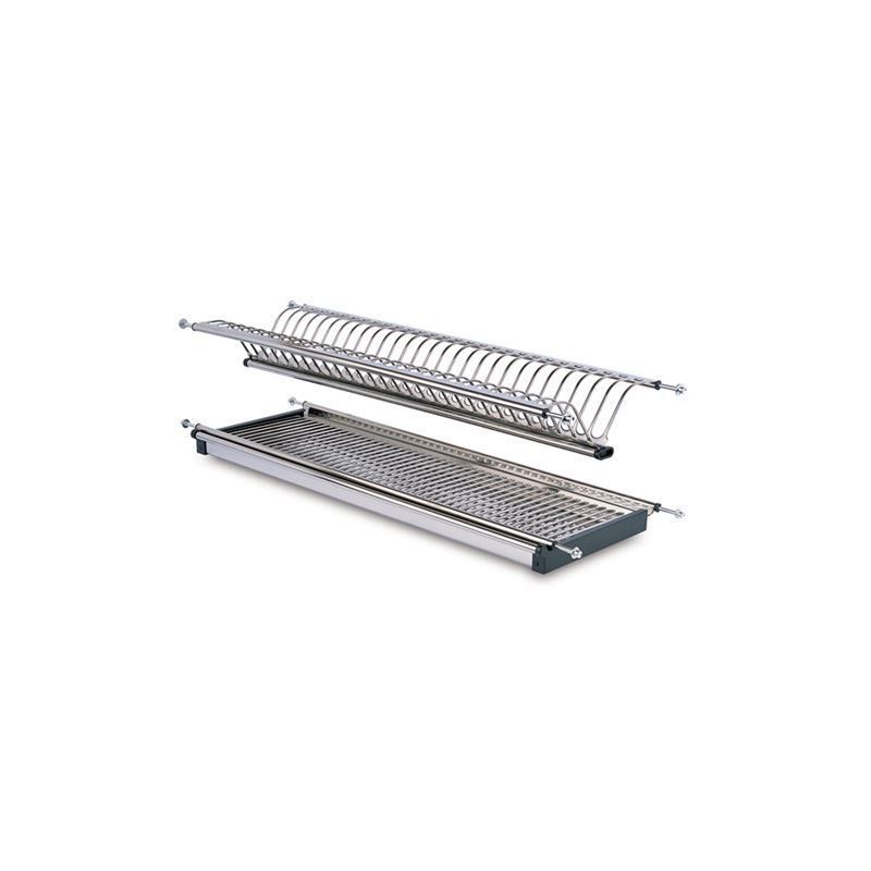 آبچکان دو طبقه استنلس استیل سایز 100 کد 9112 ملونی MELONI