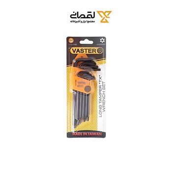 ست آچار آلن 9 عددی ستاره ای بلند کد VHC006x واستر VASTER-02
