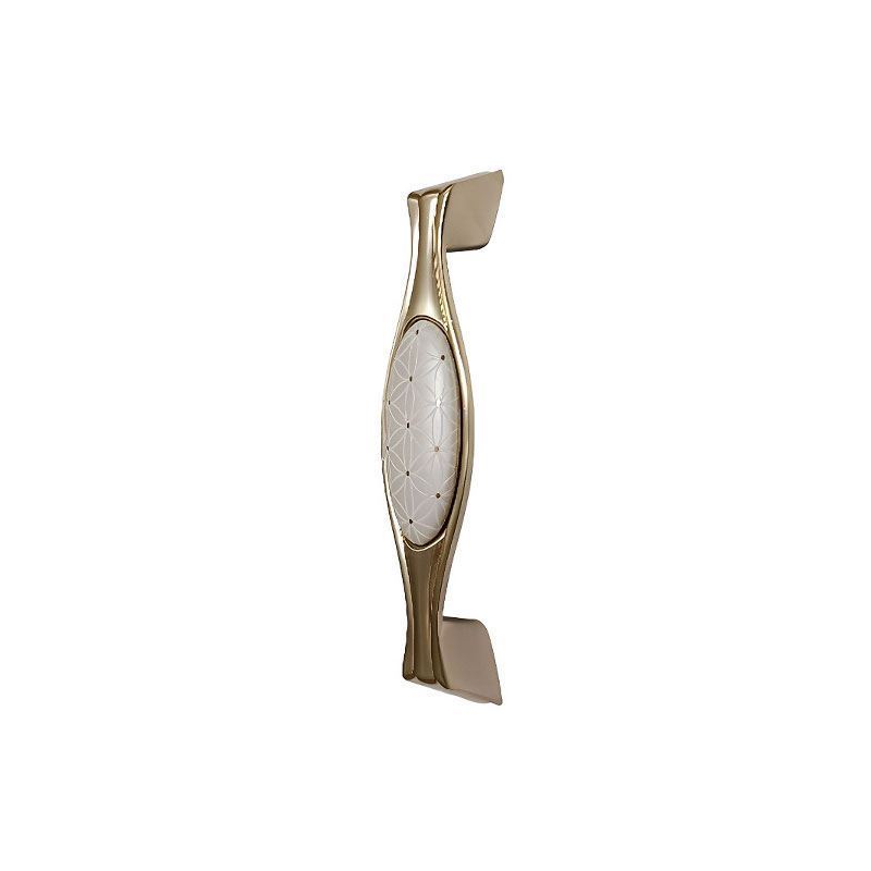 دستگیره کابینتی دو پیچ طلایی مات 143 BRASS رد RED