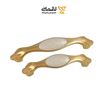 دستگیره کابینتی دو پیچ طلایی مات 144 BRASS رد RED-02
