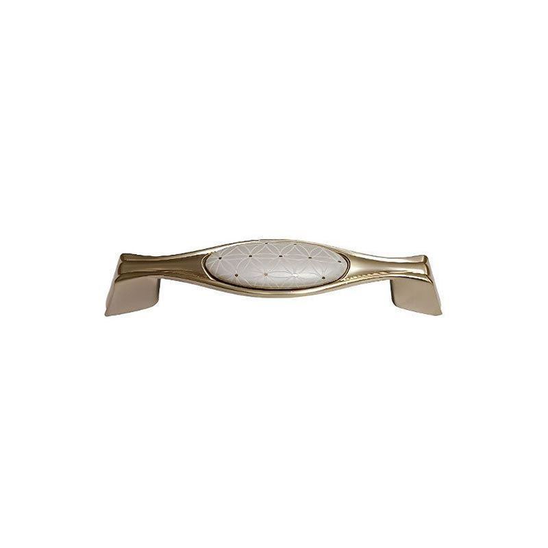 دستگیره کابینتی دو پیچ طلایی مات 143 BRASS رد RED