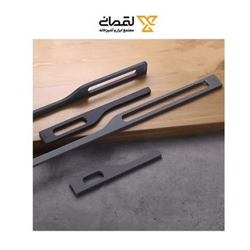 دستگیره کابینتی دو پیچ طوسی مدل A130 آذر بیست AZAR20-02