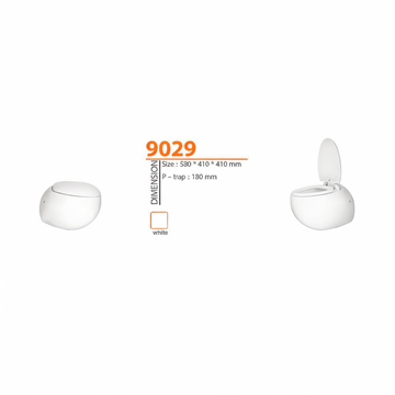 توالت فرنگی وال هنگ مدل WK-HT9029 سفید ورتا VERTA