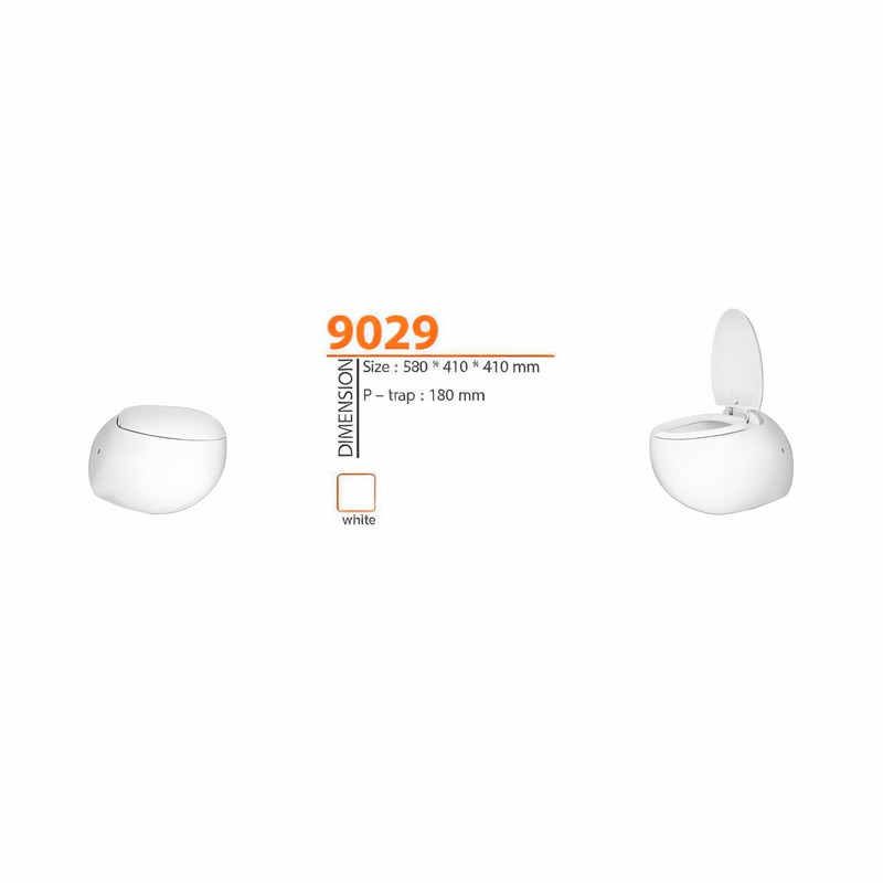 توالت فرنگی وال هنگ مدل WK-HT9029 سفید ورتا VERTA