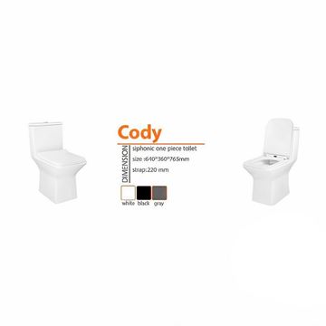 توالت فرنگی مدل CODY طوسی ورتا VERTA