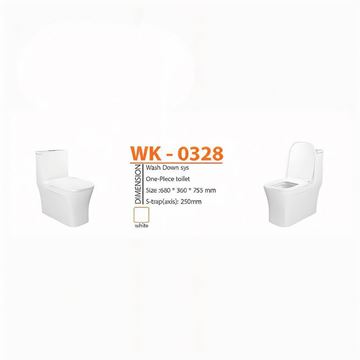 توالت فرنگی مدل WK-0328 سفید ورتا VERTA