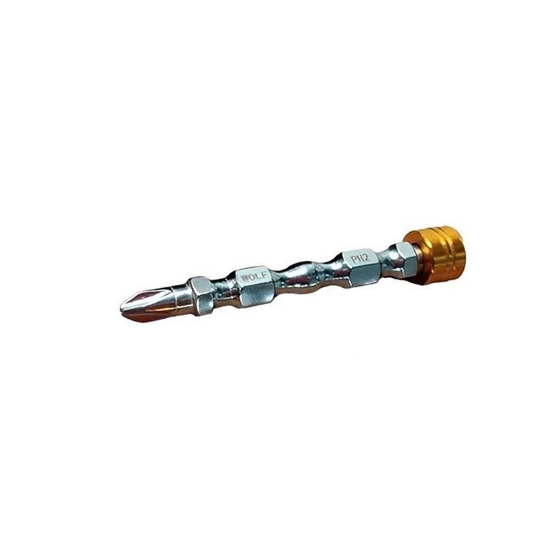 نوک پیچ گوشتی دو طرفه ++ 65 سانت مدل PH2-PH2-65 مگنت دار ولف WOLF-01