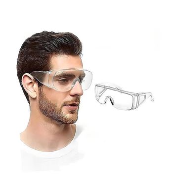 	عینک ایمنی سفید بغل کرکره تک پلاست TAKPLAST