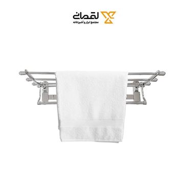 جا حوله آویز تاشو کروم براق مدل C009 آتریسا SKY