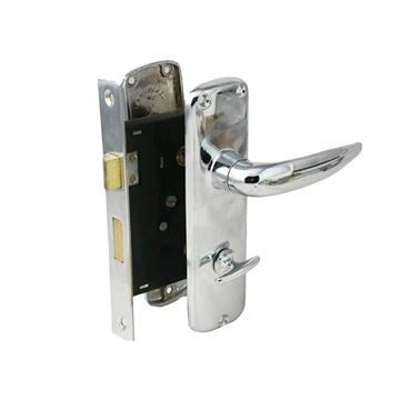 ست قفل و دستگیره کلیدی کروم مدل 910 کاسپین CASPIAN