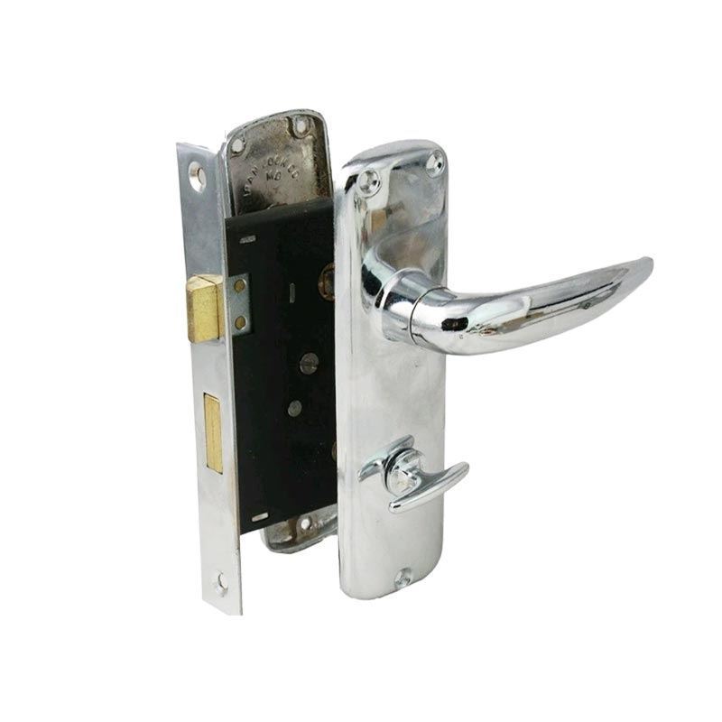 ست قفل و دستگیره کلیدی کروم مدل 910 کاسپین CASPIAN