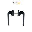 دستگیره روزت مربع سوییچی مشکی کد A24 آذر بیست AZAR20