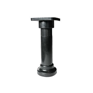  پایه کابینتی استوانه ای پلاستیکی سه تیکه مشکی کد LP04 پایا باربد