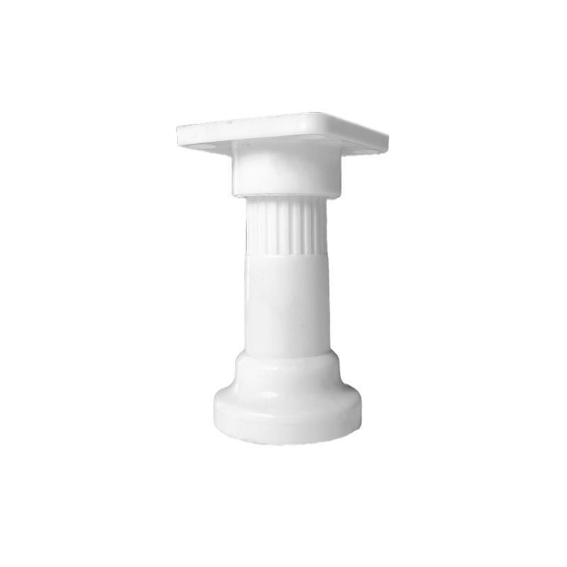 پایه کابینتی استوانه ای پلاستیکی سه تیکه سفید کد LP04 پایا باربد