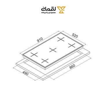 اجاق گاز دکا 90 سانت استیل کد ESS1957 دکا Deca