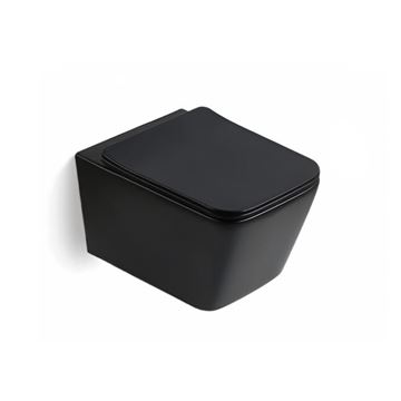 توالت فرنگی وال هنگ مشکی مات مدل TL-2008-VI (به سفارش اروپا) مرآس MERASSE