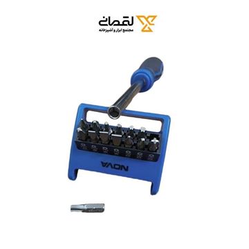 ست بیت و بکس با دسته پیچ گوشتی 15 پارچه مدل 1342 نووا NOVA