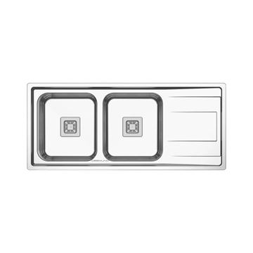 سینک ظرفشویی تو کار چپ فانتزی 50*120 مدل 237 دیموند DEEMUND