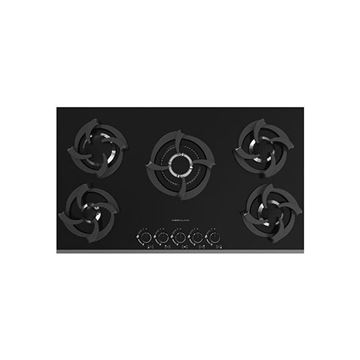  اجاق گاز 5 شعله شیشه ای پلوپز وسط قارچی مدل G565 دیموند DEEMUND