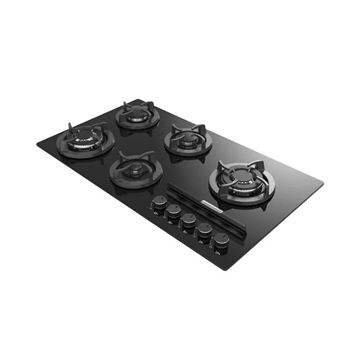 اجاق گاز 5 شعله شیشه ای دو پلوپز قارچی مدل G591 دیموند DEEMUND