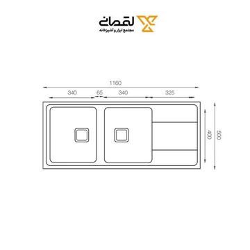 سینک ظرفشویی استیل کد 4210 مونتینا MONTINA